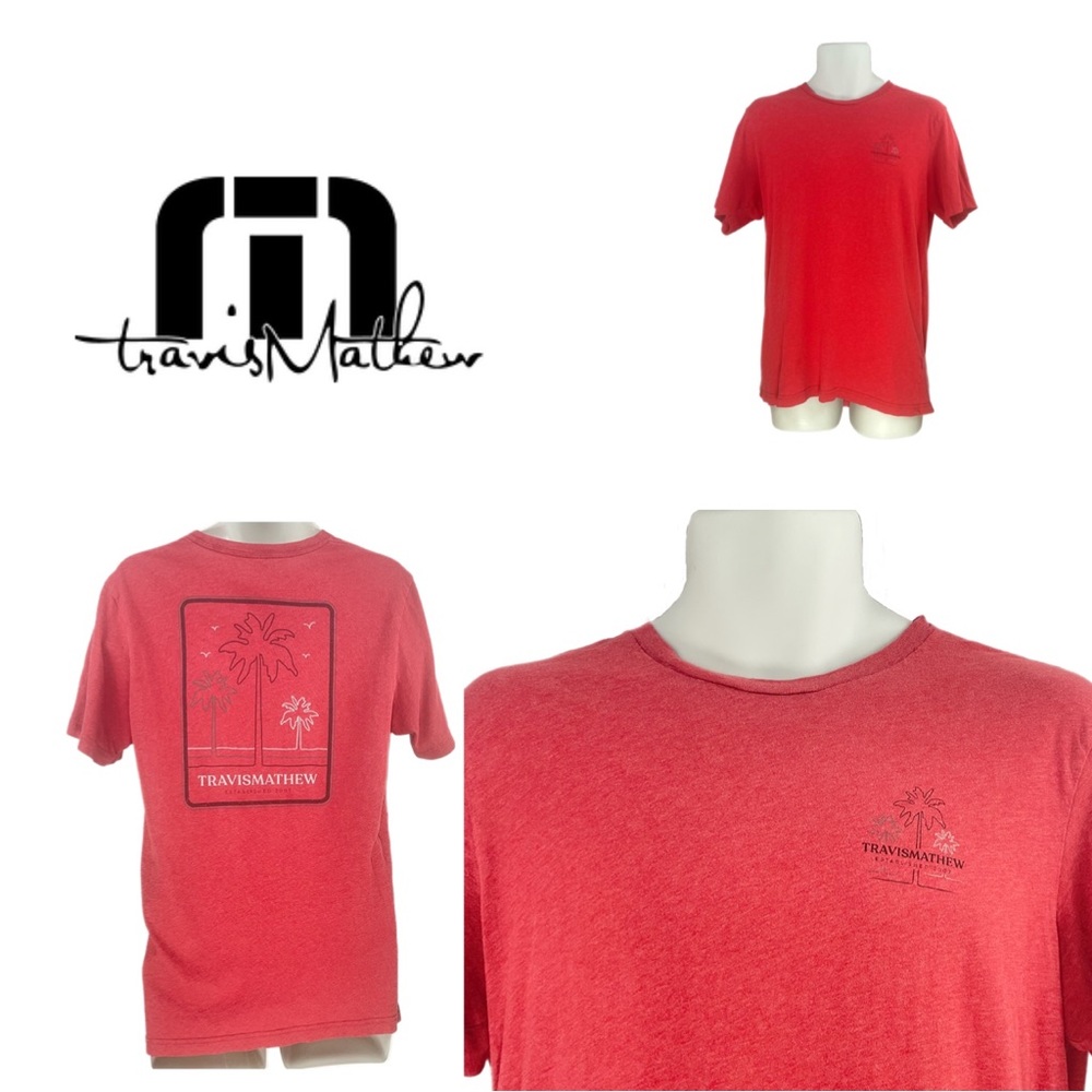 Travis Mathew Men's Palm Tree Print T-Shirt, Size M, Premium Pima Cotton